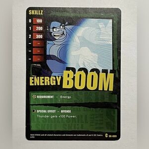Teen Titans Energy Boom Card SK-009